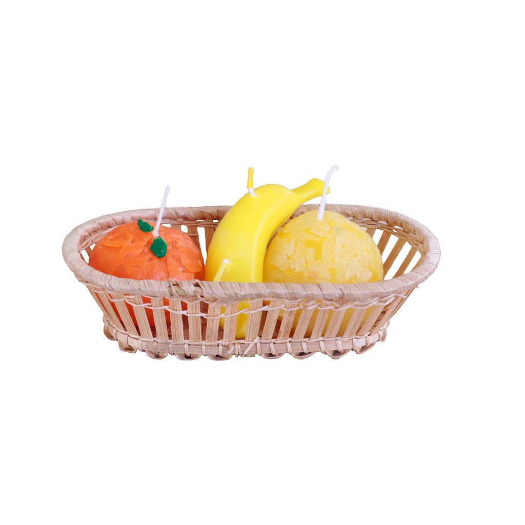 Obstkörbchen- Kerze