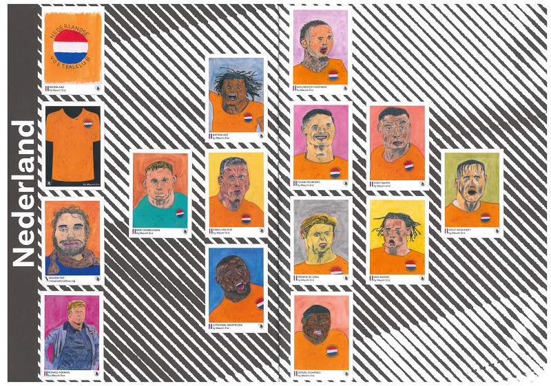 NEDERLAND - Einzelsticker zur EM der Männer 2024