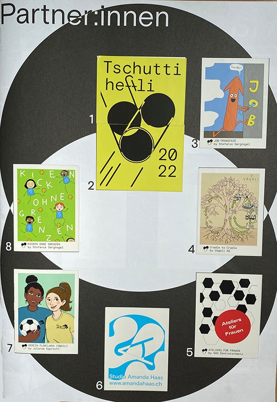 PARTNER:INNEN EINZELSTICKER (EM 2022 der Frauen von tschutti heftli)