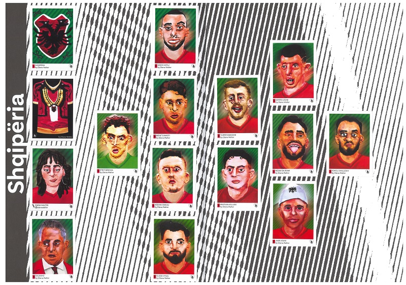 SHQIPËRIA - Einzelsticker zur EM der Männer 2024