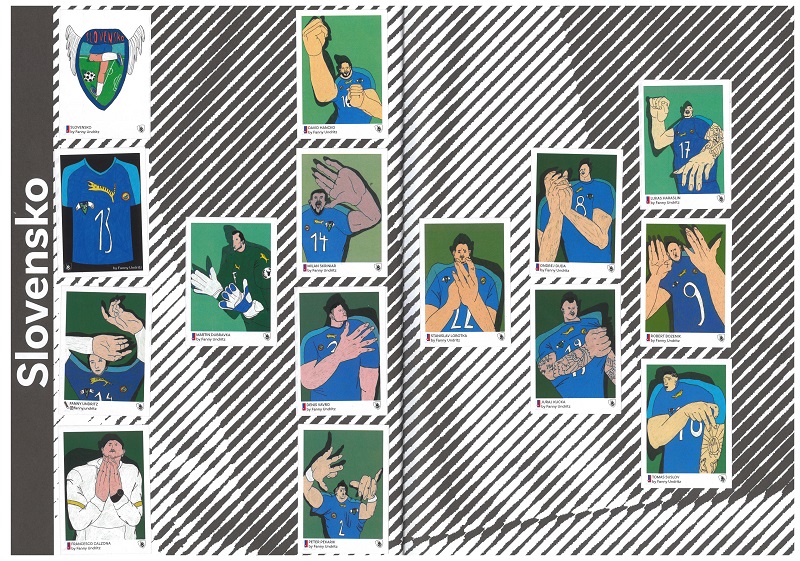 SLOVENSKO - Einzelsticker zur EM der Männer 2024
