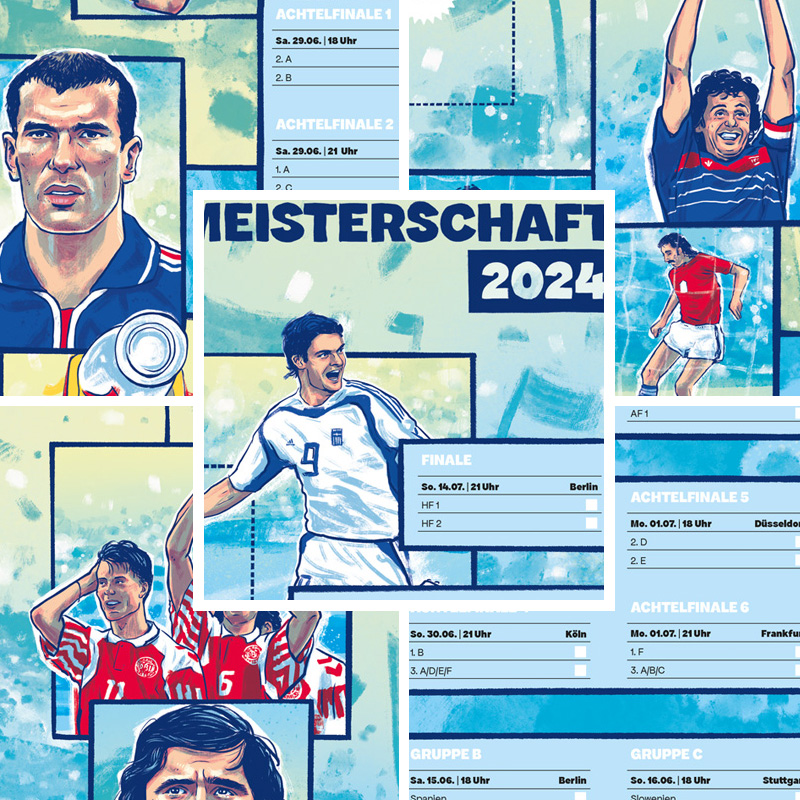 Spielplan zur EM der Männer 2024