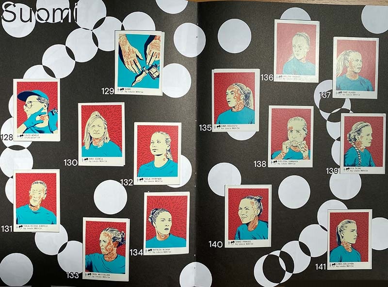 SUOMI EINZELSTICKER (EM 2022 der Frauen von tschutti heftli)