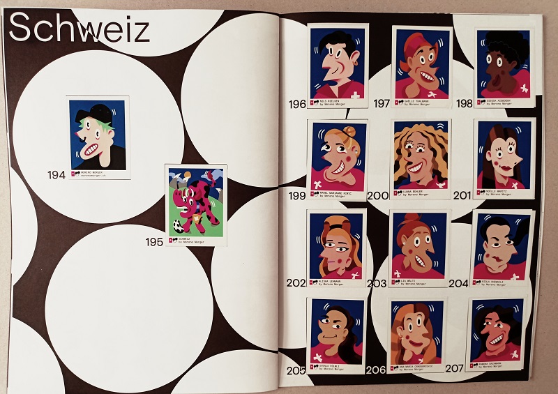 SCHWEIZ EINZELSTICKER (EM 2022 der Frauen von tschutti heftli)