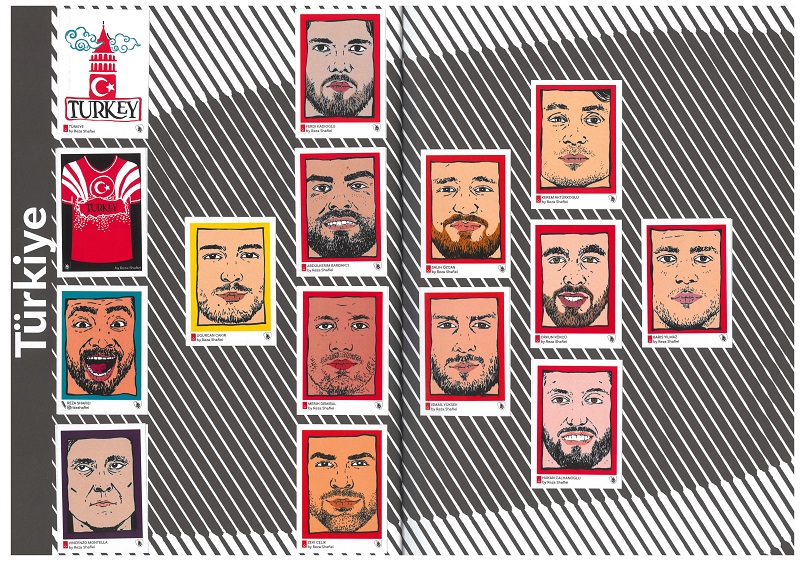 TÜRKIYE - Einzelsticker zur EM der Männer 2024