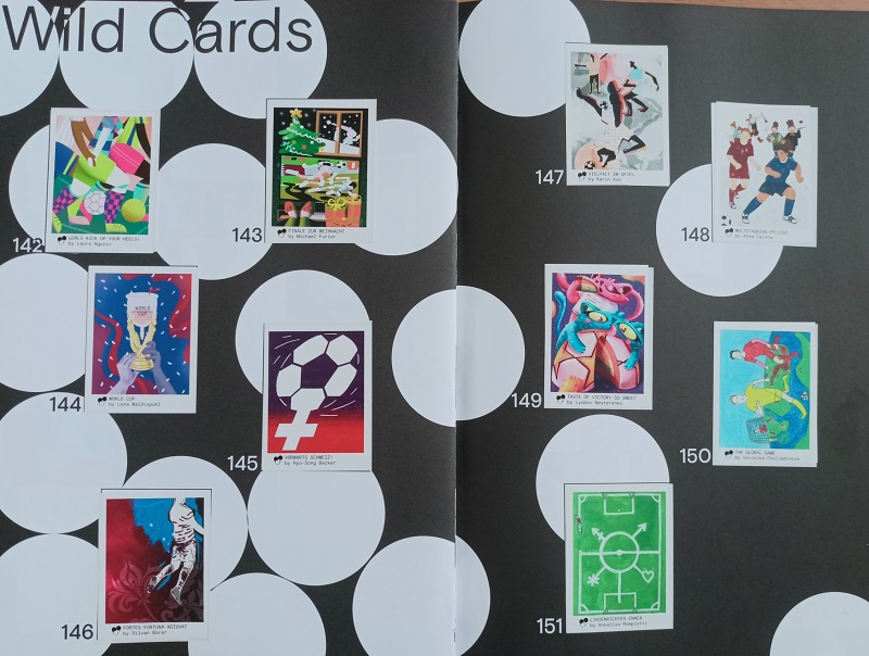 WILD CARDS EINZELSTICKER (EM 2022 der Frauen von tschutti heftli)