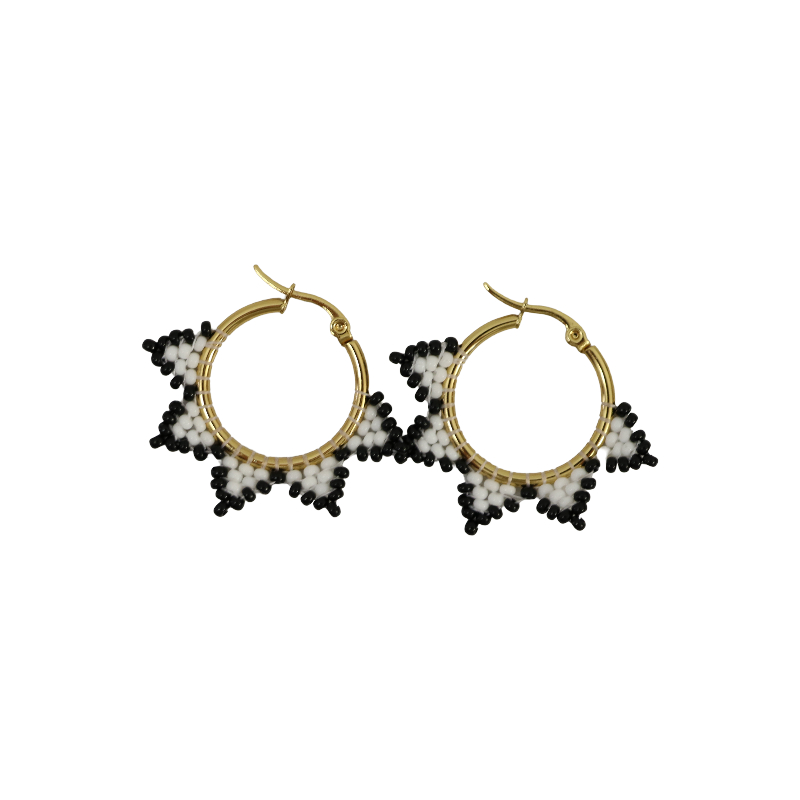 Star Hoop Earrings OLGA (M)