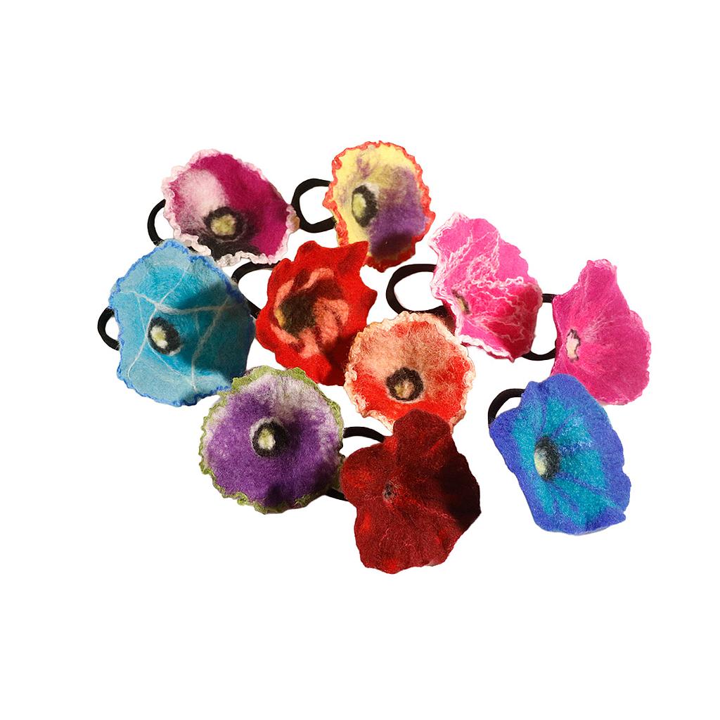 Haargummi MOHNBLUME