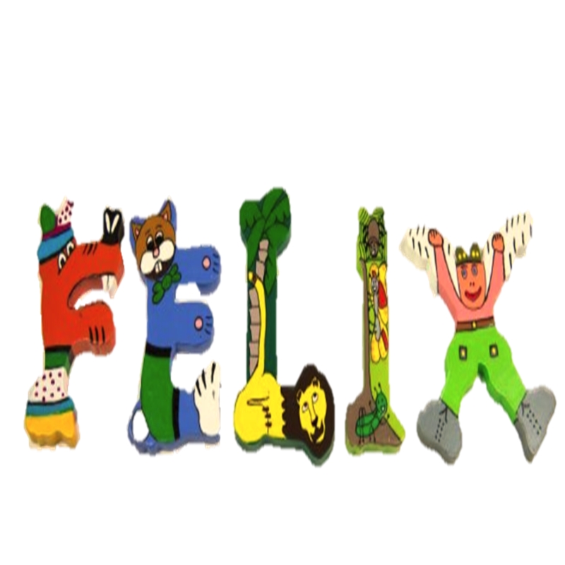 HOLZ-BUCHSTABEN (bemalt)