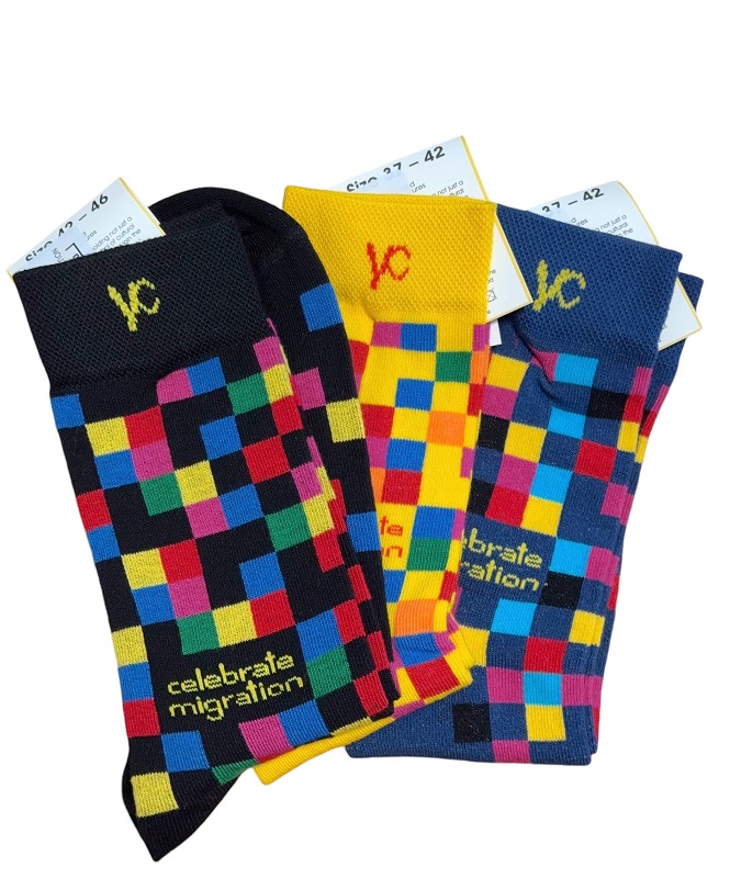 YC Socken CELEBRATE MIGRATION