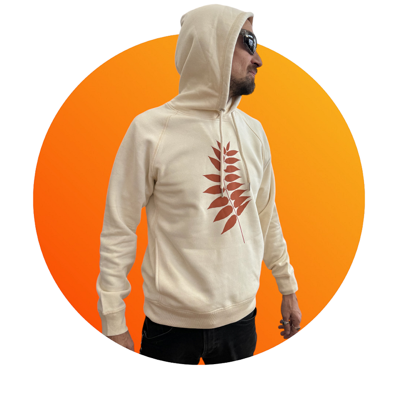 Hoodie GÖTTERBAUM (beige  unisex)