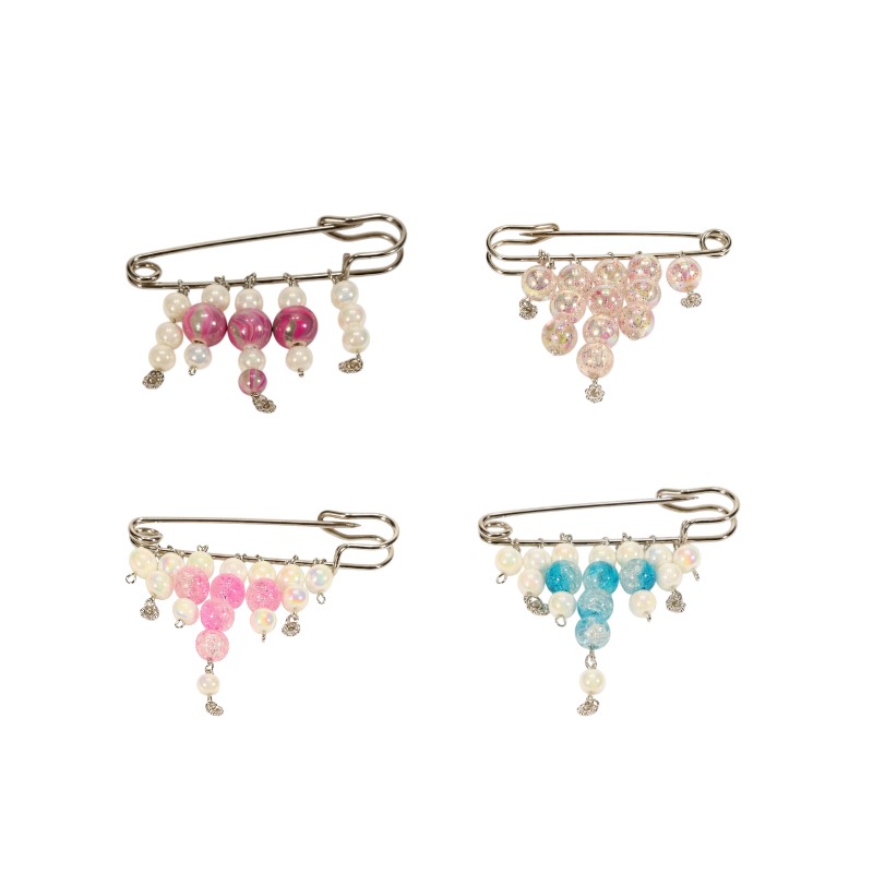 Große Brosche Perlen